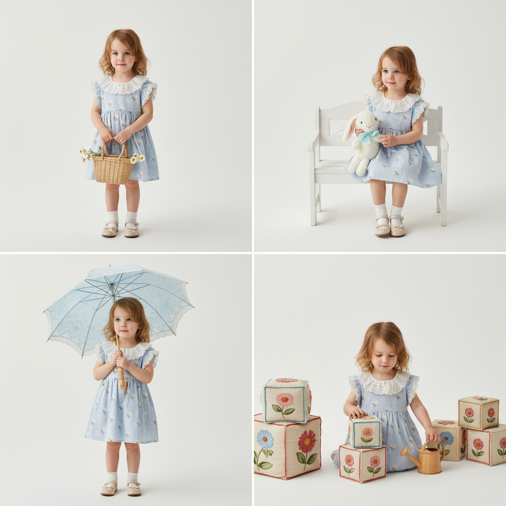 Blue Daisy Dress