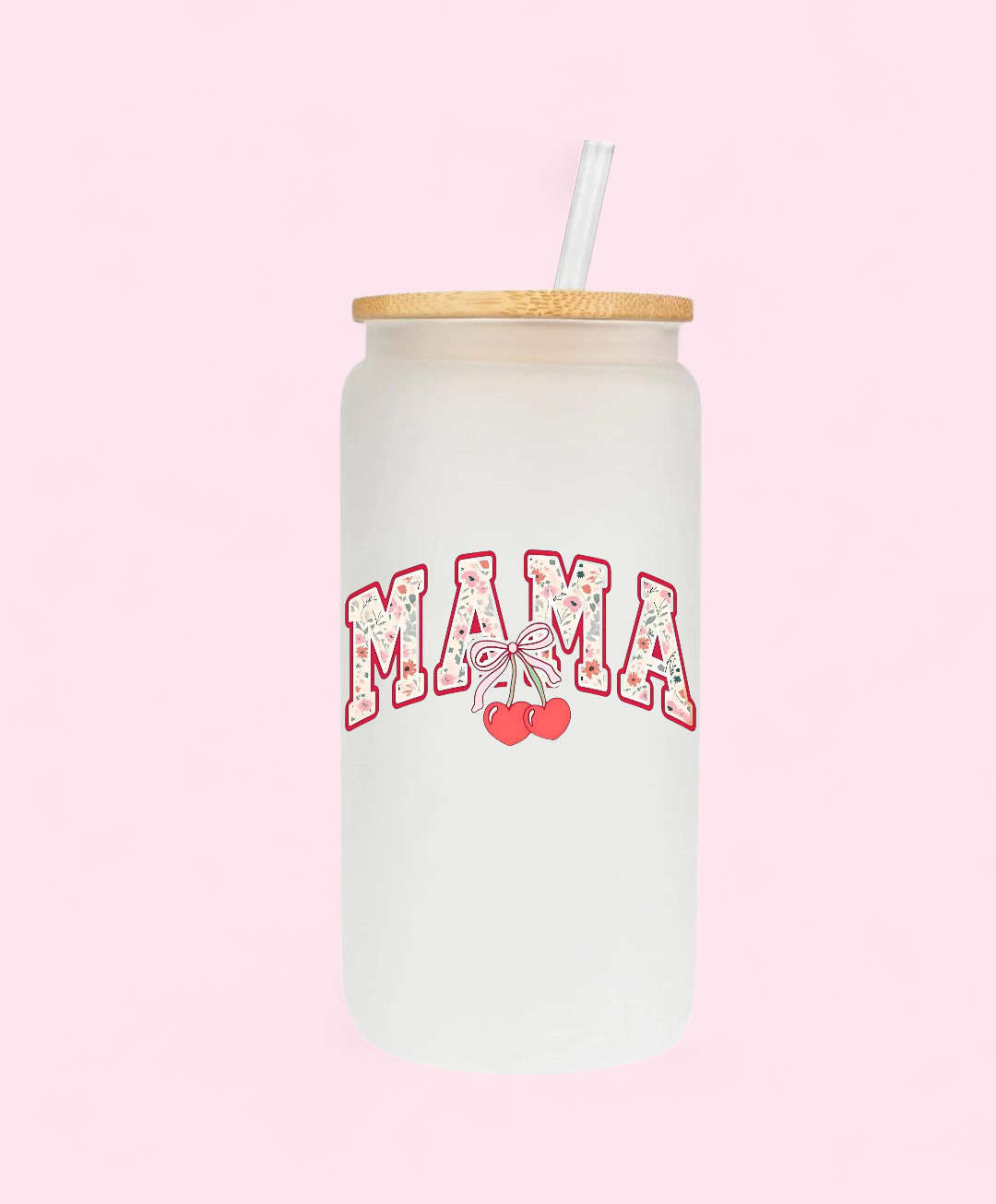 Mama Cherry 16oz Glass Cup