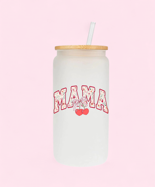 Mama Cherry 16oz Glass Cup