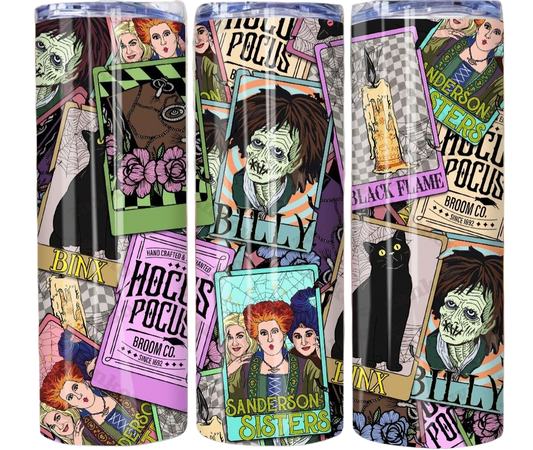 Hocus Pocus Cards!! 20oz Skinny Tumbler