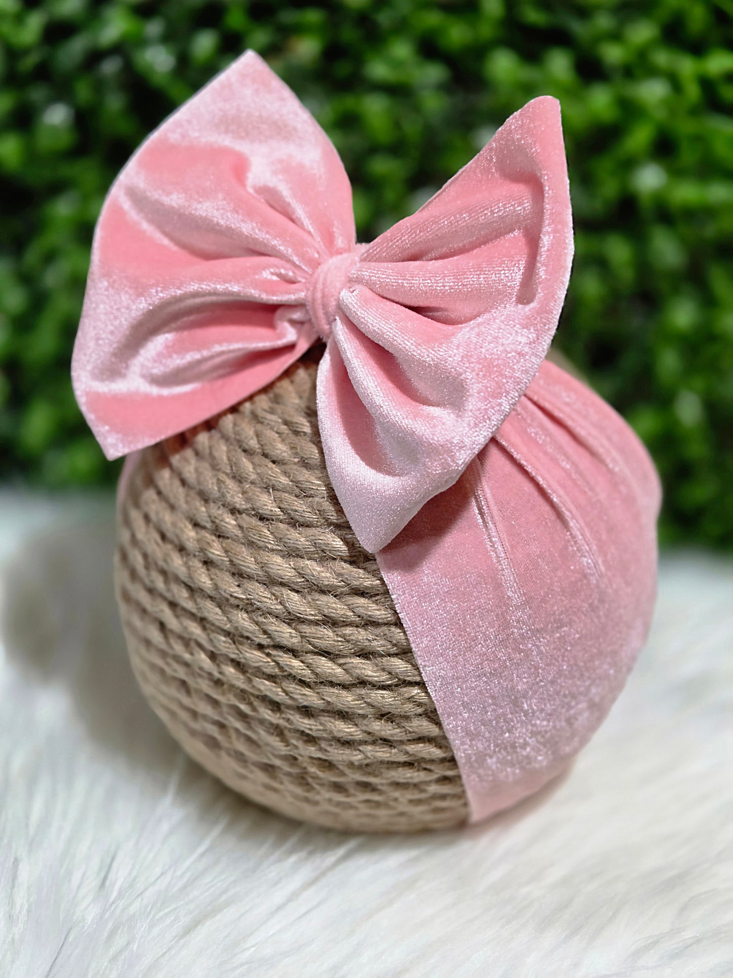 Cherry Blossom Velvet Headwrap