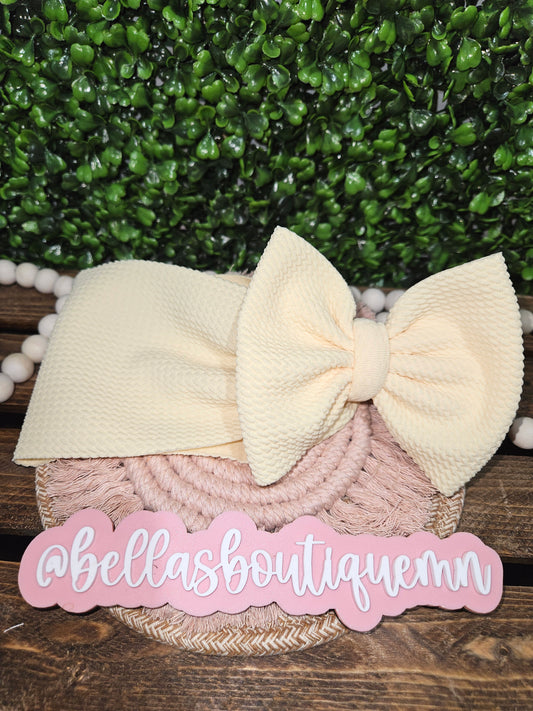 Pastel Yellow Headwrap