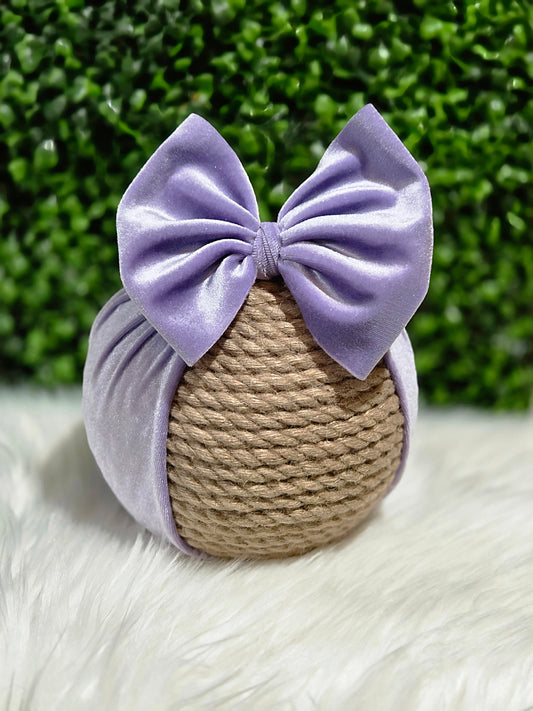 Lilac Velvet Headwrap